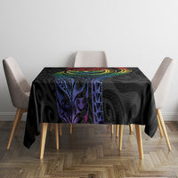 New Zealand Pride Tablecloth Takatapui Rainbow Fern LT7 - Polynesian Pride