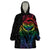 New Zealand Pride Wearable Blanket Hoodie Takatapui Rainbow Fern