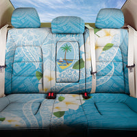 Guam Chamorro Guasali Flowers Back Car Seat Cover Aqua Gradient LT7 One Size Aquamarine - Polynesian Pride