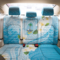 Guam Chamorro Guasali Flowers Back Car Seat Cover Aqua Gradient LT7 - Polynesian Pride