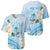 Guam Chamorro Guasali Flowers Baseball Jersey Aqua Gradient