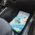 Guam Chamorro Guasali Flowers Car Mats Aqua Gradient LT7