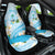 Guam Chamorro Guasali Flowers Car Seat Cover Aqua Gradient LT7