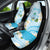 Guam Chamorro Guasali Flowers Car Seat Cover Aqua Gradient LT7