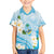 Guam Chamorro Guasali Flowers Kid Hawaiian Shirt Aqua Gradient