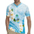 Guam Chamorro Guasali Flowers Rugby Jersey Aqua Gradient