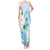 Guam Chamorro Guasali Flowers Tank Maxi Dress Aqua Gradient