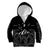 New Zealand Kid Hoodie Maori Te Iwa o Matariki LT7 Zip Hoodie Black - Polynesian Pride