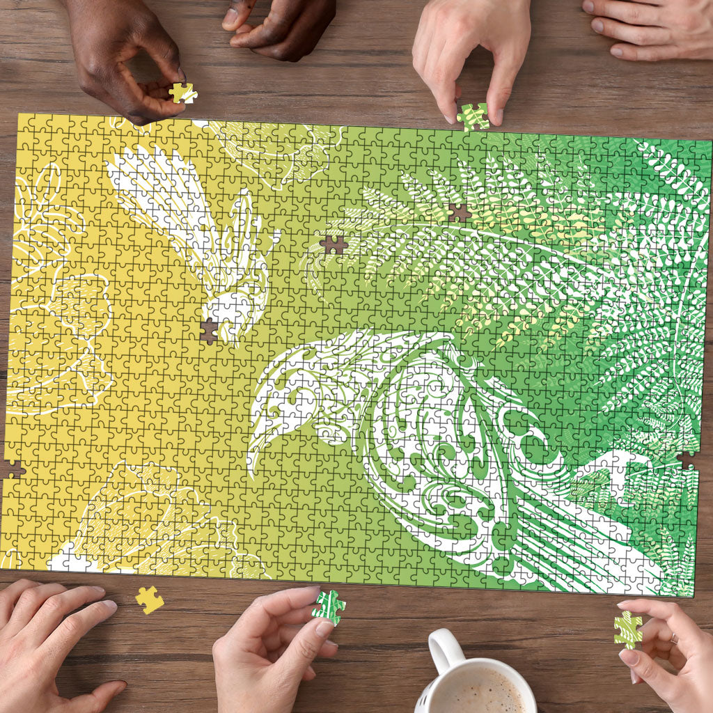 Aotearoa Maori Mahuru Tui With Pikawakawa Puzzle Spring Time LT7 - Polynesian Pride