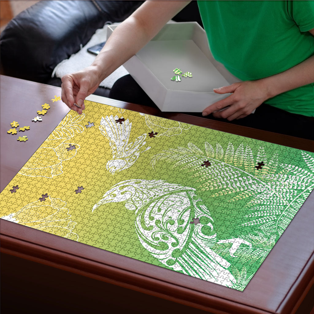 Aotearoa Maori Mahuru Tui With Pikawakawa Puzzle Spring Time LT7 - Polynesian Pride