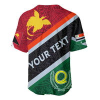 Personalised Penama and Papua New Guinea Day Baseball Jersey Emblem Mix Style LT7 - Polynesian Pride