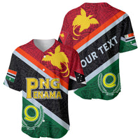 Personalised Penama and Papua New Guinea Day Baseball Jersey Emblem Mix Style LT7 - Polynesian Pride