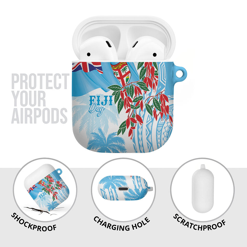 Bula Fiji Day Tagimaucia Palms AirPods Case Toso Mai Viti LT7 - Polynesian Pride