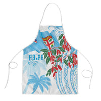 Bula Fiji Day Tagimaucia Palms Apron Toso Mai Viti LT7 Turquoise - Polynesian Pride
