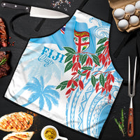 Bula Fiji Day Tagimaucia Palms Apron Toso Mai Viti LT7 Turquoise - Polynesian Pride