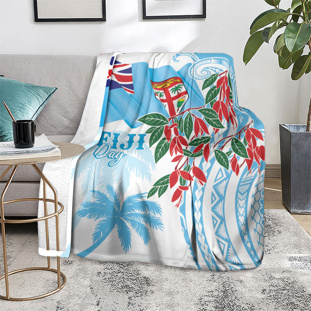Bula Fiji Day Tagimaucia Palms Blanket Toso Mai Viti LT7 - Polynesian Pride
