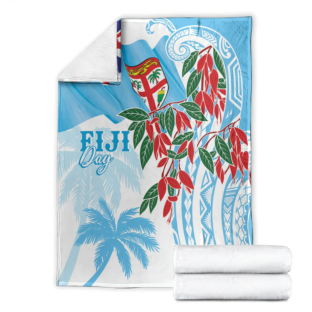 Bula Fiji Day Tagimaucia Palms Blanket Toso Mai Viti LT7 - Polynesian Pride