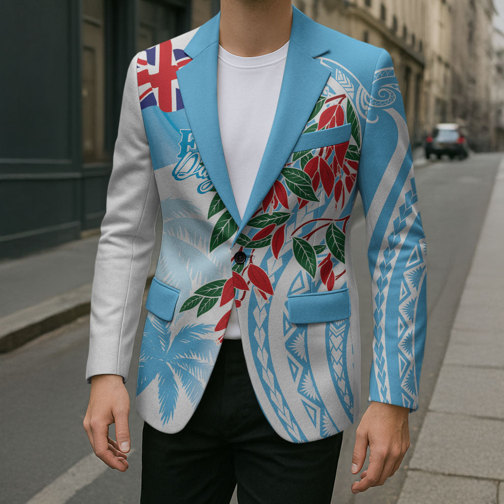 Bula Fiji Day Tagimaucia Palms Blazer Toso Mai Viti LT7 - Polynesian Pride
