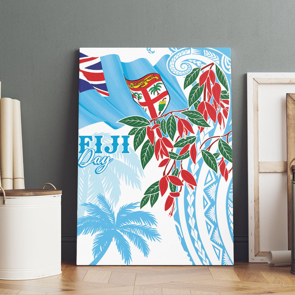 Bula Fiji Day Tagimaucia Palms Canvas Wall Art Toso Mai Viti LT7 - Polynesian Pride