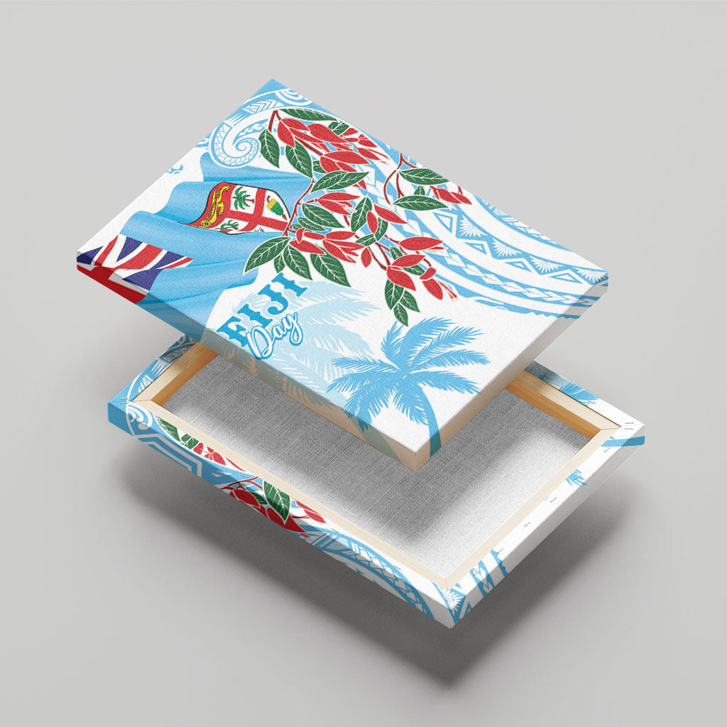 Bula Fiji Day Tagimaucia Palms Canvas Wall Art Toso Mai Viti LT7 - Polynesian Pride