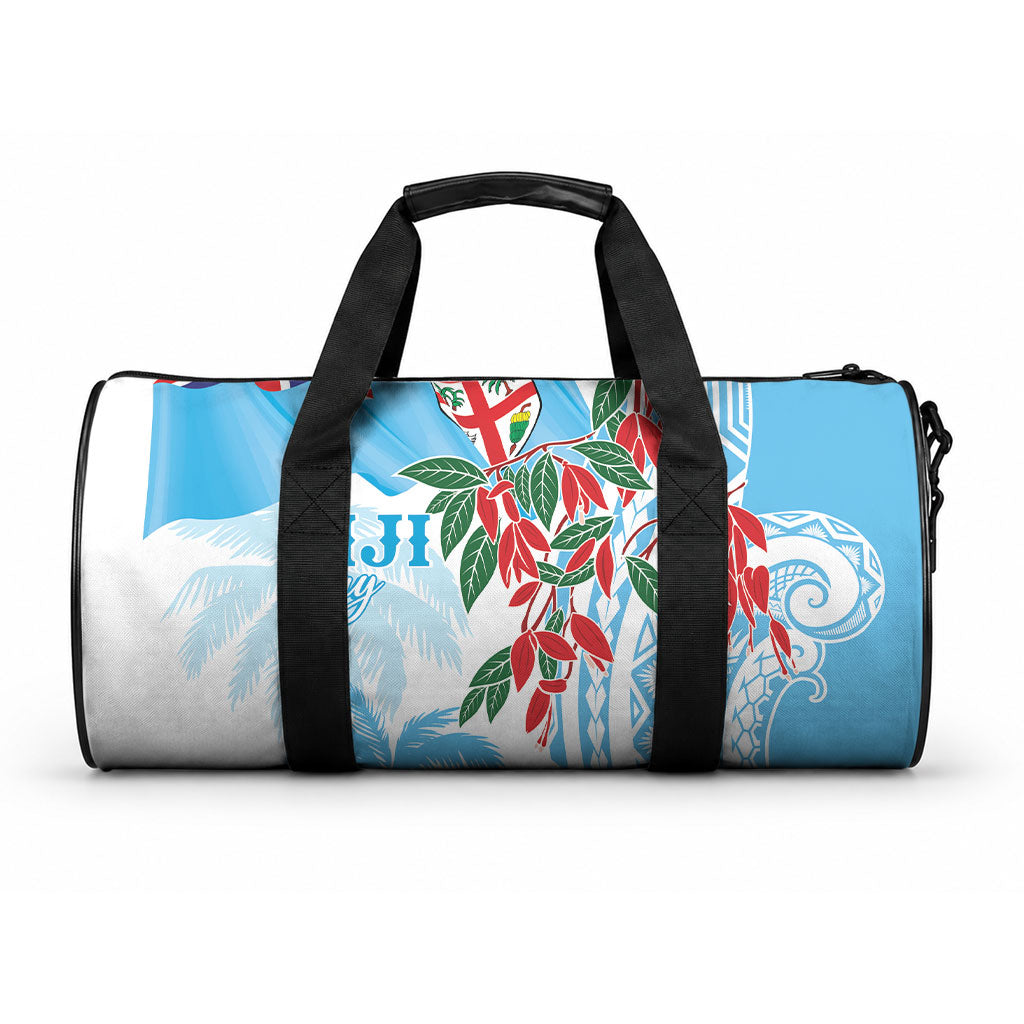 Bula Fiji Day Tagimaucia Palms Duffle Bag Toso Mai Viti LT7 One size Turquoise - Polynesian Pride