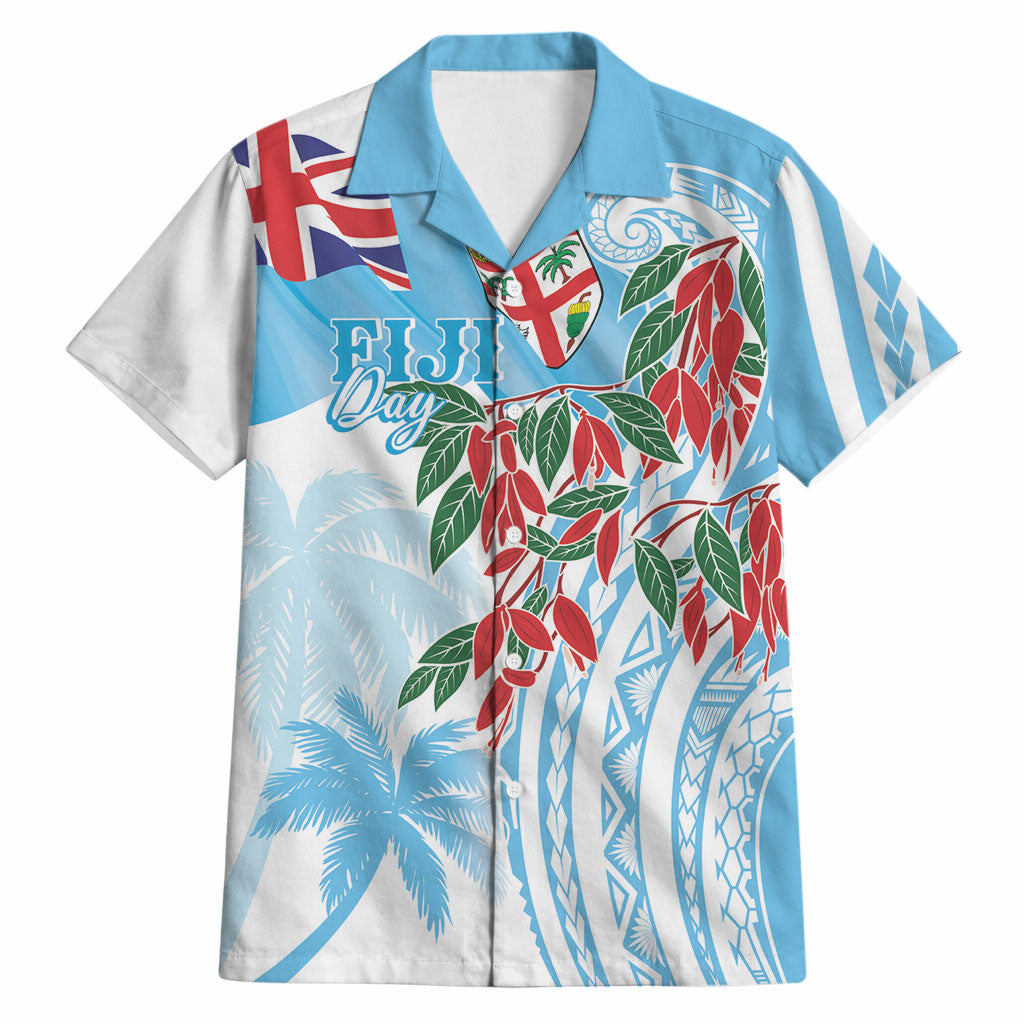 Bula Fiji Day Tagimaucia Palms Hawaiian Shirt Toso Mai Viti LT7 Turquoise - Polynesian Pride