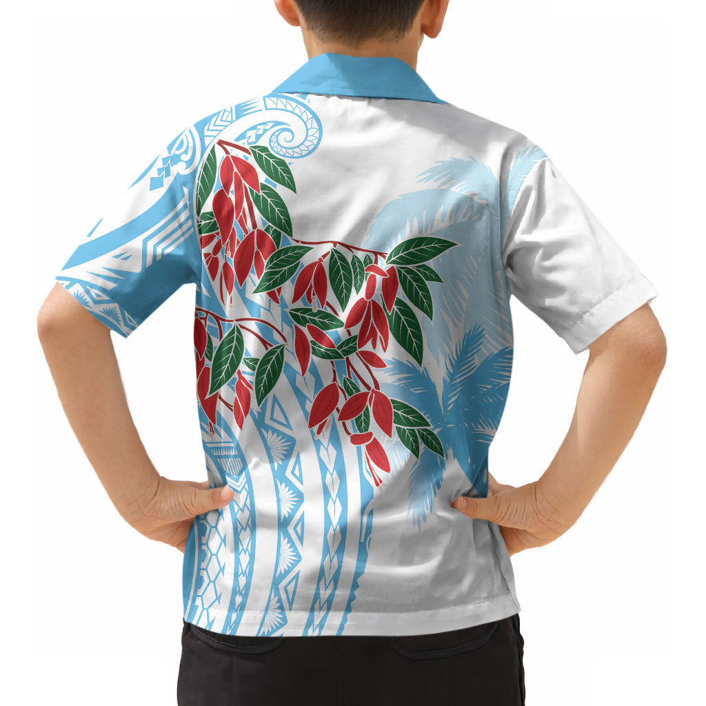Bula Fiji Day Tagimaucia Palms Kid Hawaiian Shirt Toso Mai Viti LT7 - Polynesian Pride