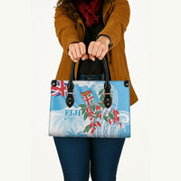 Bula Fiji Day Tagimaucia Palms Leather Bag Toso Mai Viti LT7 - Polynesian Pride