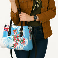 Bula Fiji Day Tagimaucia Palms Leather Bag Toso Mai Viti LT7 - Polynesian Pride