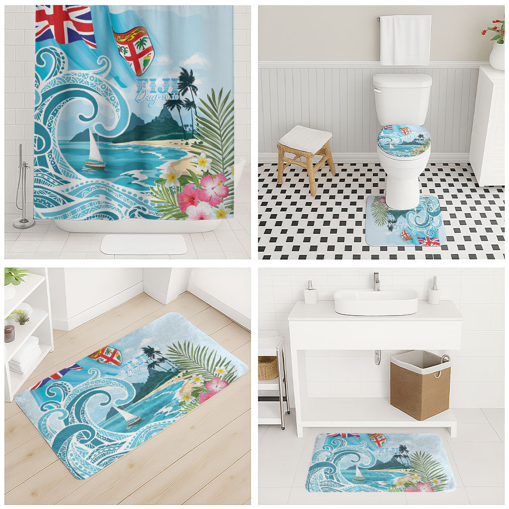 Bula Fiji Seascape Bathroom Set Fiji Day - Islands Heritage LT7 - Polynesian Pride