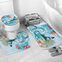 Bula Fiji Seascape Bathroom Set Fiji Day - Islands Heritage LT7 Mat Set Only (3 pcs) One Size Multicolor - Polynesian Pride