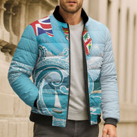 Bula Fiji Seascape Bomber Puffer Jacket Fiji Day - Islands Heritage LT7 - Polynesian Pride