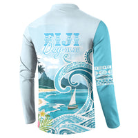 Bula Fiji Seascape Button Sweatshirt Fiji Day - Islands Heritage