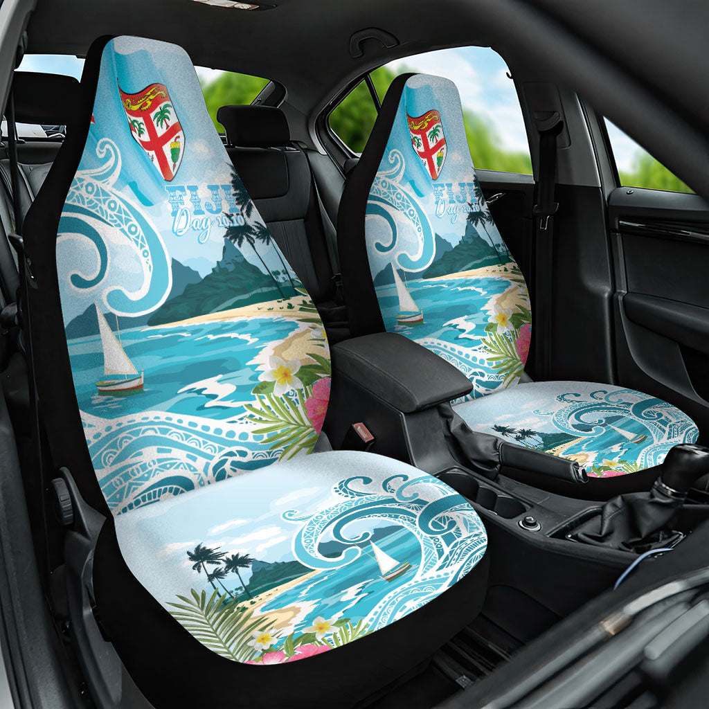 Bula Fiji Seascape Car Seat Cover Fiji Day - Islands Heritage LT7 One Size Multicolor - Polynesian Pride