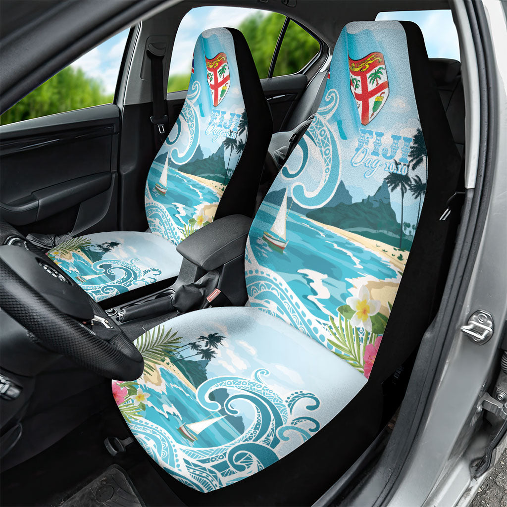 Bula Fiji Seascape Car Seat Cover Fiji Day - Islands Heritage LT7 - Polynesian Pride