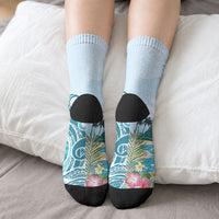 Bula Fiji Seascape Crew Socks Fiji Day - Islands Heritage LT7 - Polynesian Pride
