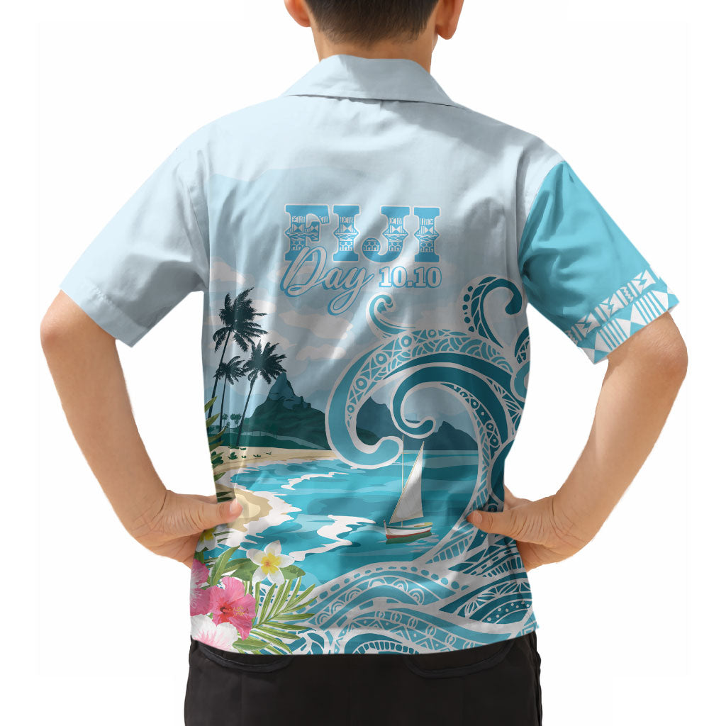 Bula Fiji Seascape Hawaiian Shirt Fiji Day - Islands Heritage LT7 - Polynesian Pride