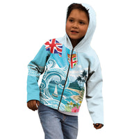Bula Fiji Seascape Kid Hoodie Fiji Day - Islands Heritage LT7 - Polynesian Pride