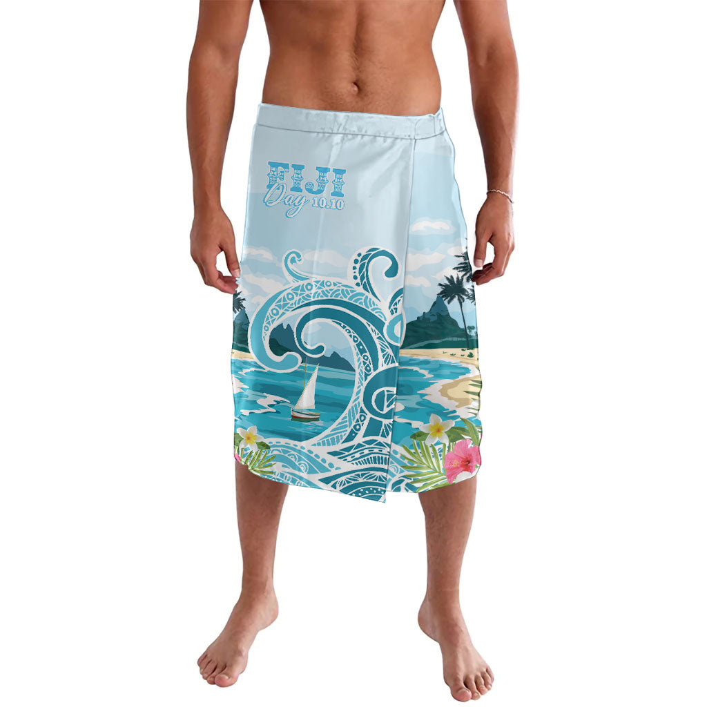 Bula Fiji Seascape Lavalava Fiji Day - Islands Heritage LT7 Multicolor - Polynesian Pride
