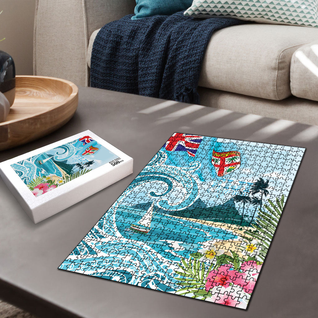 Bula Fiji Seascape Puzzle Fiji Day - Islands Heritage LT7 - Polynesian Pride
