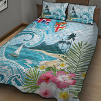 Bula Fiji Seascape Quilt Bed Set Fiji Day - Islands Heritage LT7 - Polynesian Pride