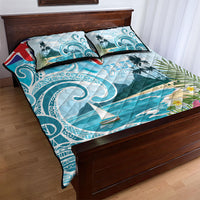Bula Fiji Seascape Quilt Bed Set Fiji Day - Islands Heritage LT7 - Polynesian Pride