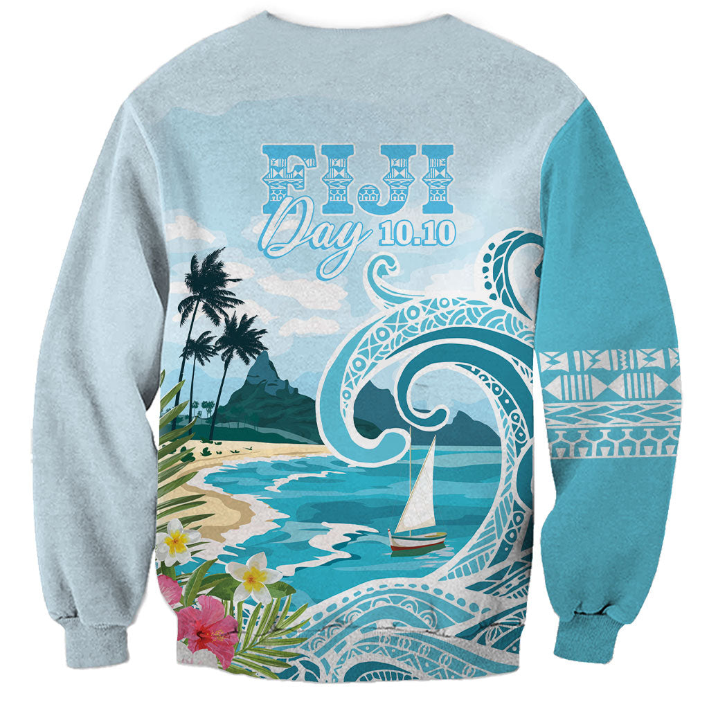 Bula Fiji Seascape Sweatshirt Fiji Day - Islands Heritage LT7 - Polynesian Pride