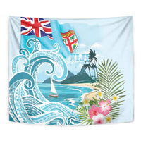 Bula Fiji Seascape Tapestry Fiji Day - Islands Heritage LT7 - Polynesian Pride