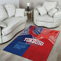 TokoUso Tonga Samoa Brothers Forever Area Rug Ulafala and Heilala Unity LT7 - Polynesian Pride