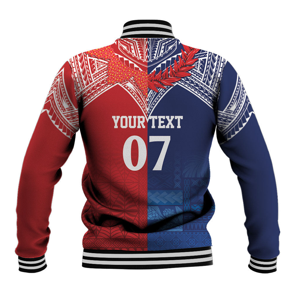 TokoUso Tonga Samoa Brothers Forever Custom Baseball Jacket Ulafala and Heilala Unity LT7 - Polynesian Pride