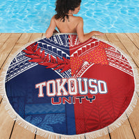TokoUso Tonga Samoa Brothers Forever Beach Blanket Ulafala and Heilala Unity LT7 - Polynesian Pride