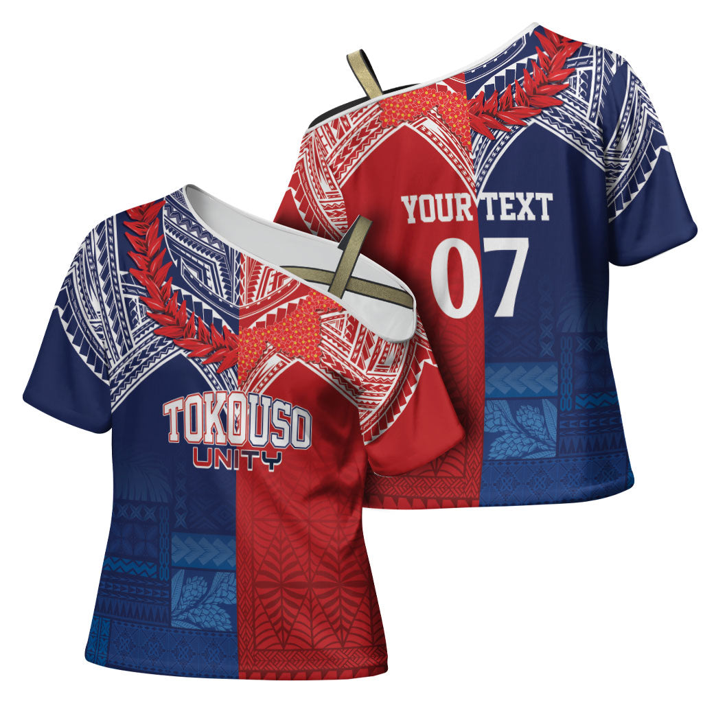 TokoUso Tonga Samoa Brothers Forever Custom Cross Shoulder Shirt Ulafala and Heilala Unity LT7 - Polynesian Pride