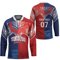 TokoUso Tonga Samoa Brothers Forever Custom Hockey Jersey Ulafala and Heilala Unity LT7 - Polynesian Pride
