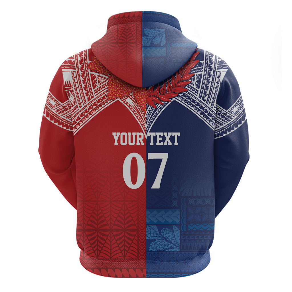 TokoUso Tonga Samoa Brothers Forever Custom Hoodie Ulafala and Heilala Unity LT7 - Polynesian Pride